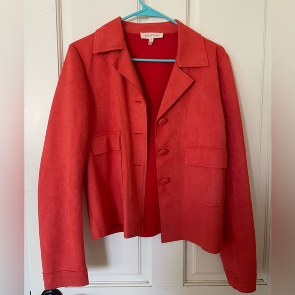 BRAND NEW Solitaire Coral Suede Jacket